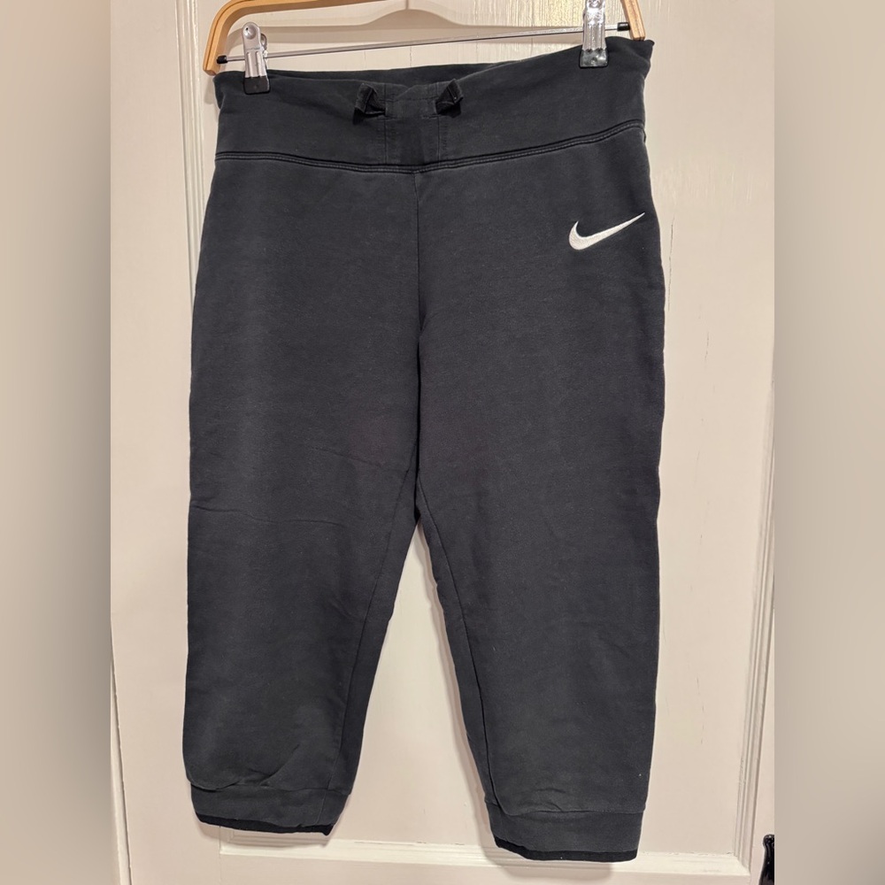 Nike Womens Black Joggers with White Logo
